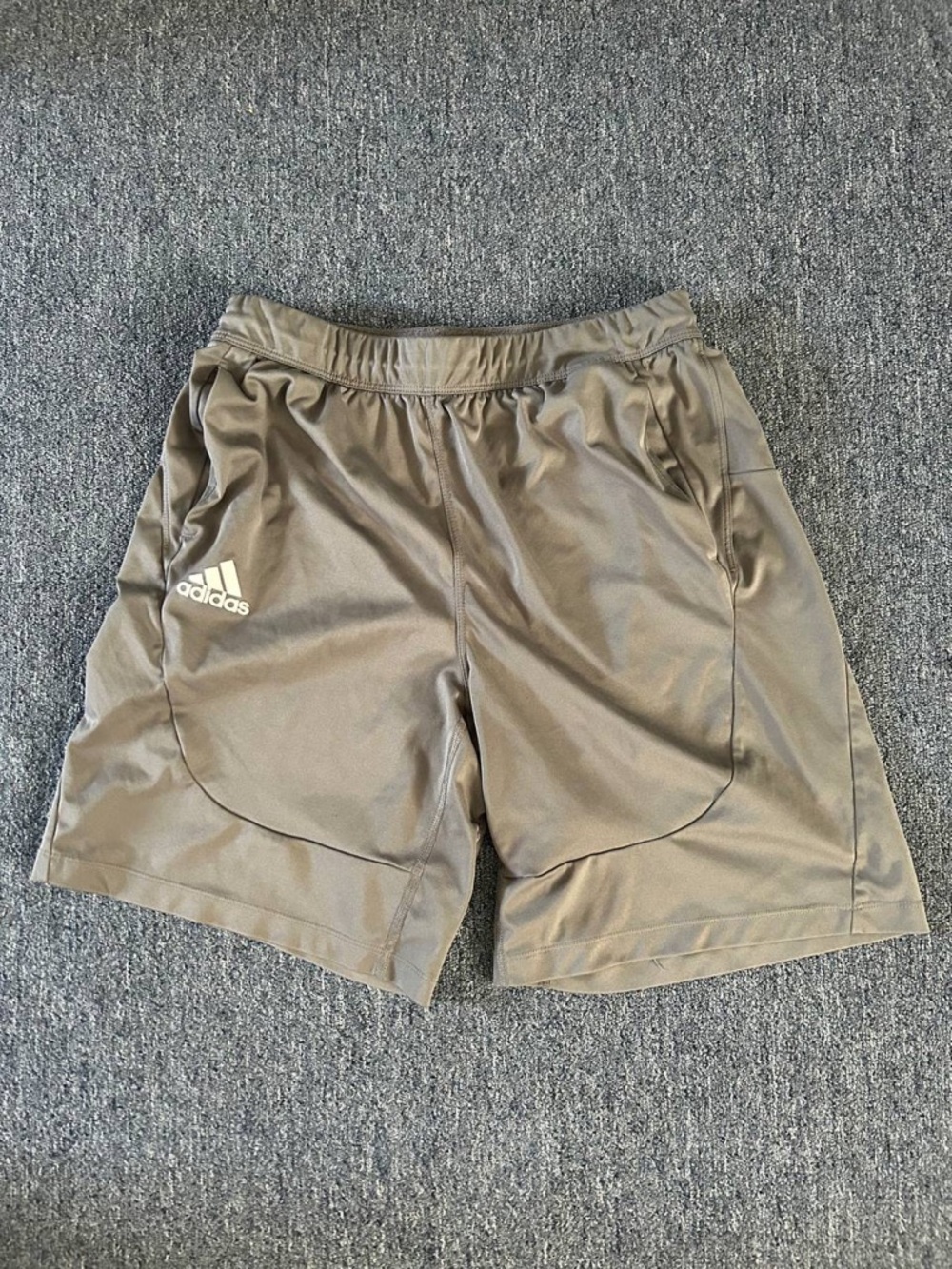 Adidas Men's Grey Performance Athletic Shorts